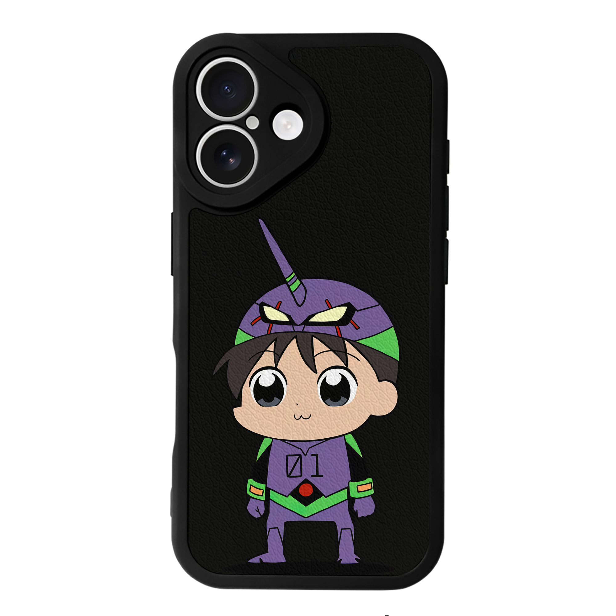（画像用） EVA 新世紀エヴァンゲリオン 【iPhone 16シリーズ対応】シリコンスマホケース（レザー調） 材質：シリコン